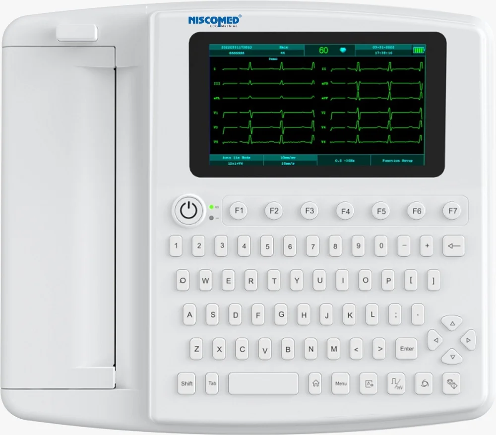 12 Channel Ecg Machine Model No 1201