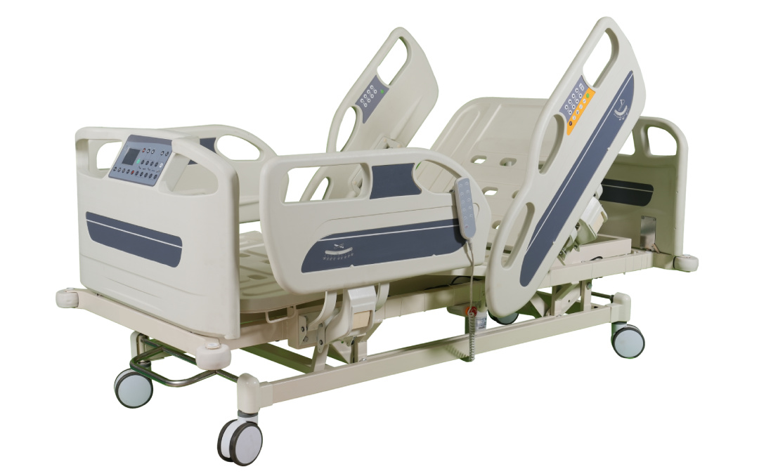 5 Functional Motorised Cot (Embedded Side Rails) with Build in Weighing Scale