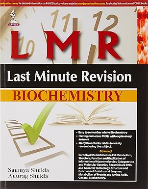 Last Minute Revision: Biochemistry