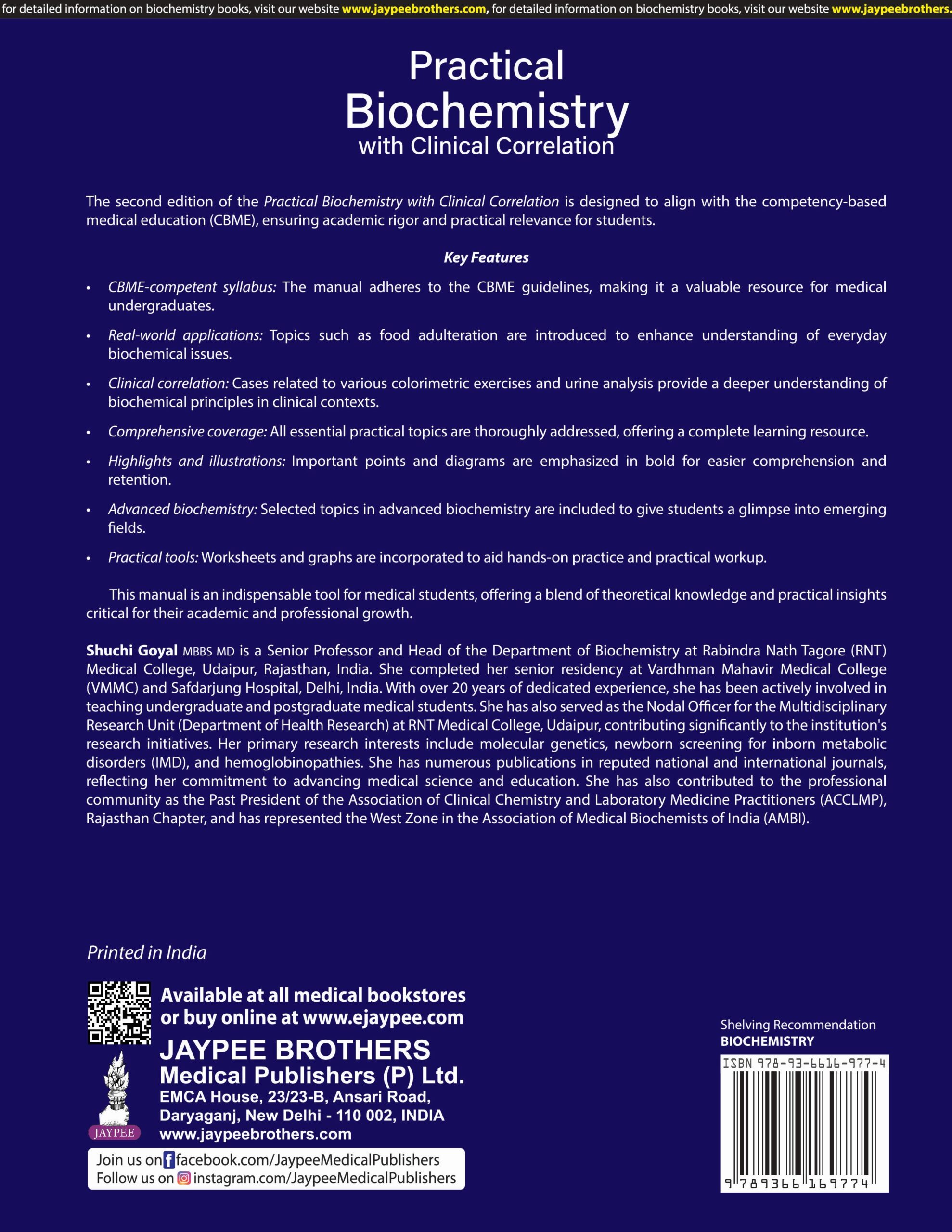 Practical Biochemistry with Clinical Correlation - Image 2