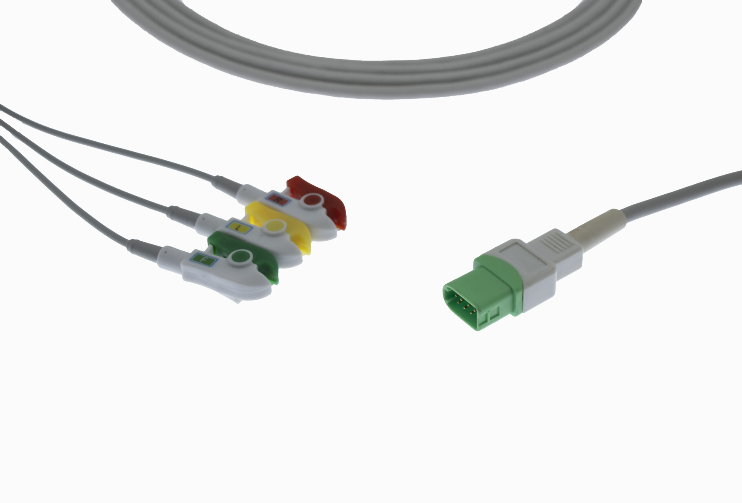 Datascope 12 Pin 3 Lead Clip Type ECG Monitor Cable