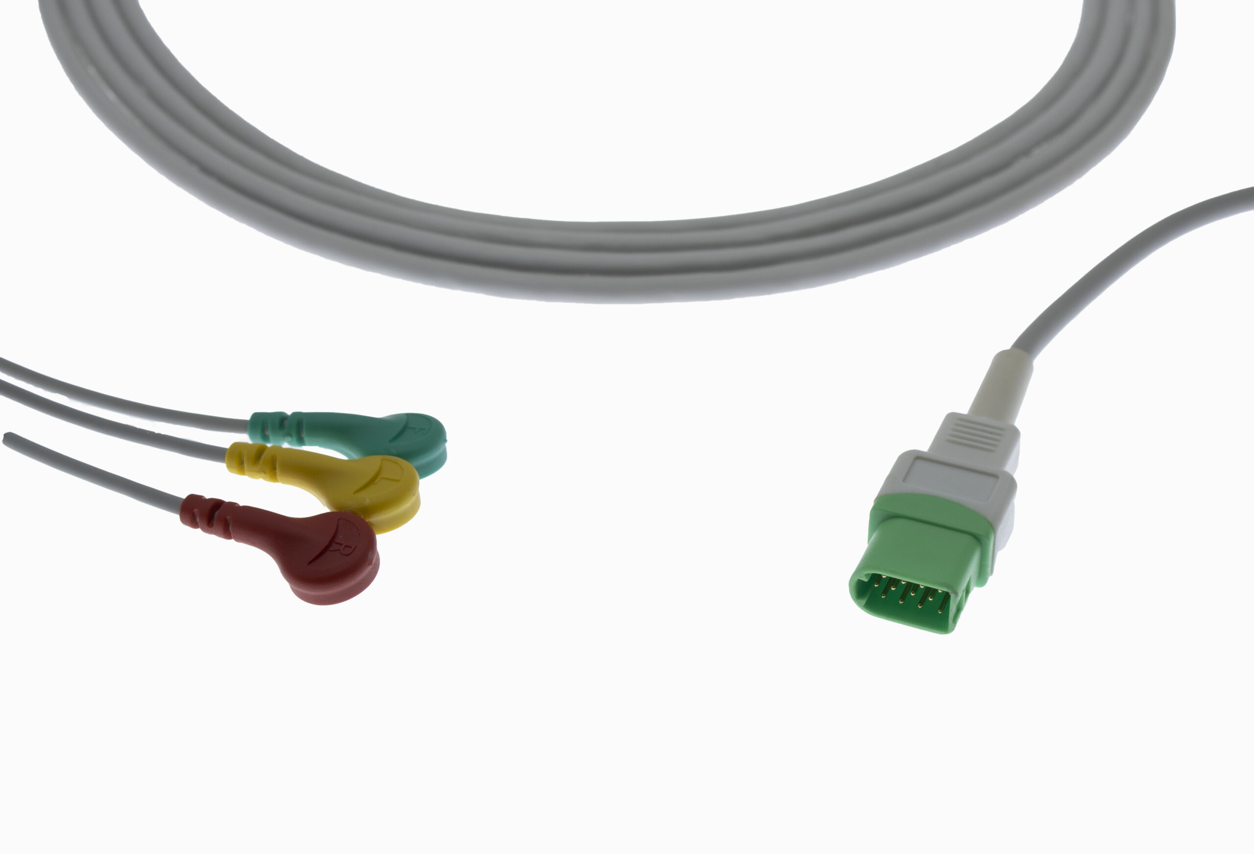 Datascope 12 Pin 3 Lead Snap Type ECG Monitor Cable