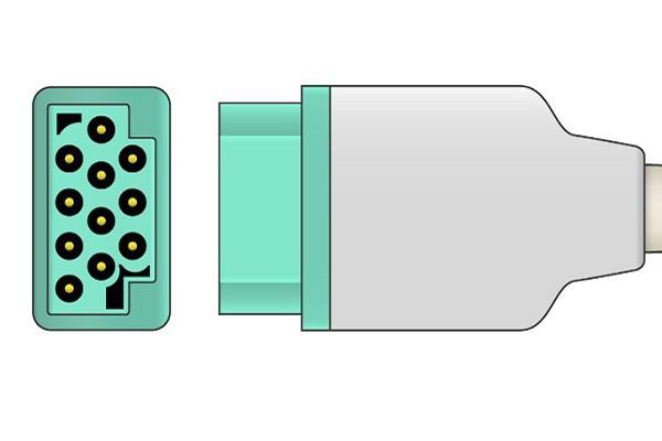 GE 11 pin 5 Lead Clip Type ECG Monitor Cable - Image 2