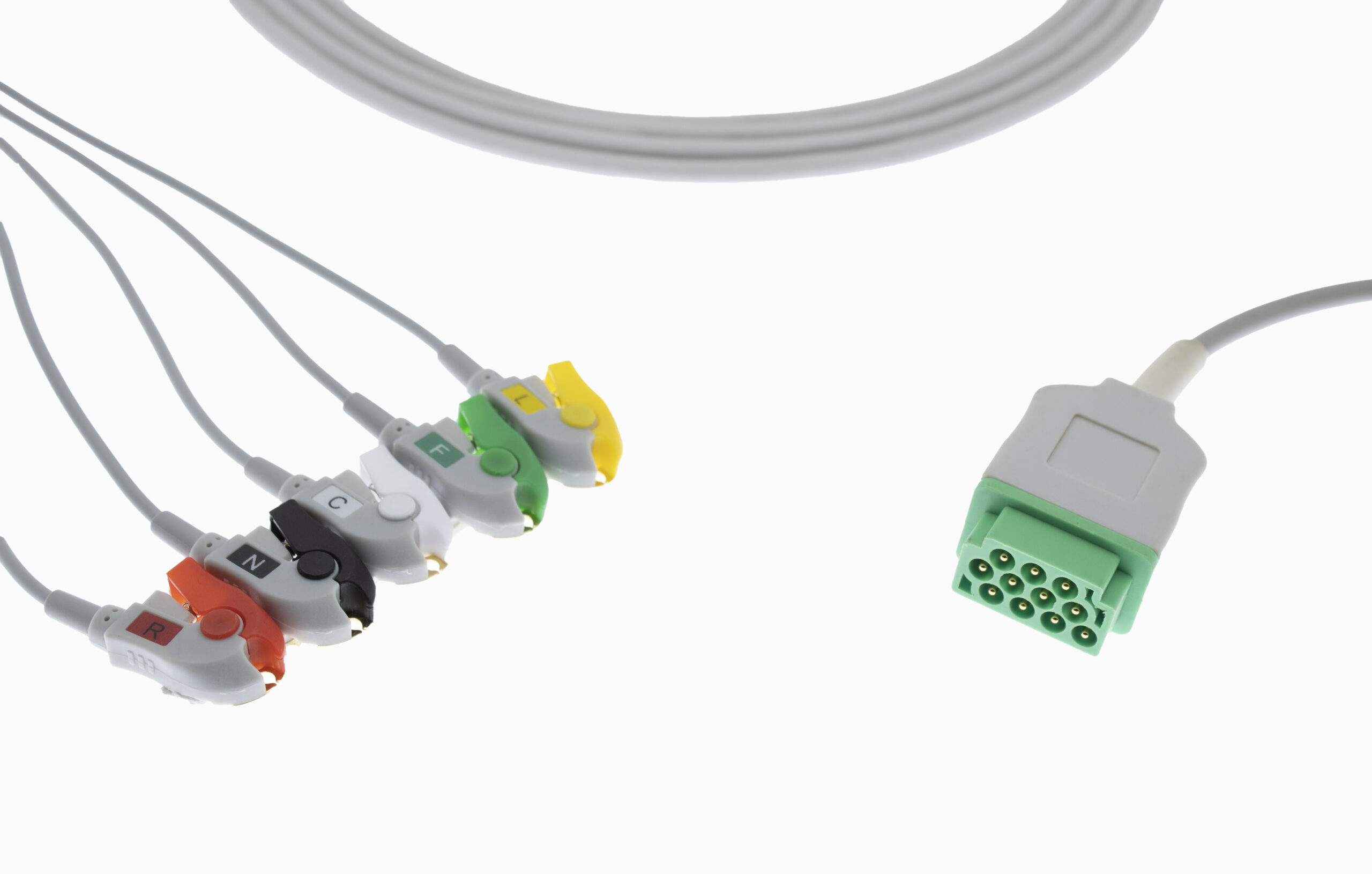 GE 11 pin 5 Lead Clip Type ECG Monitor Cable