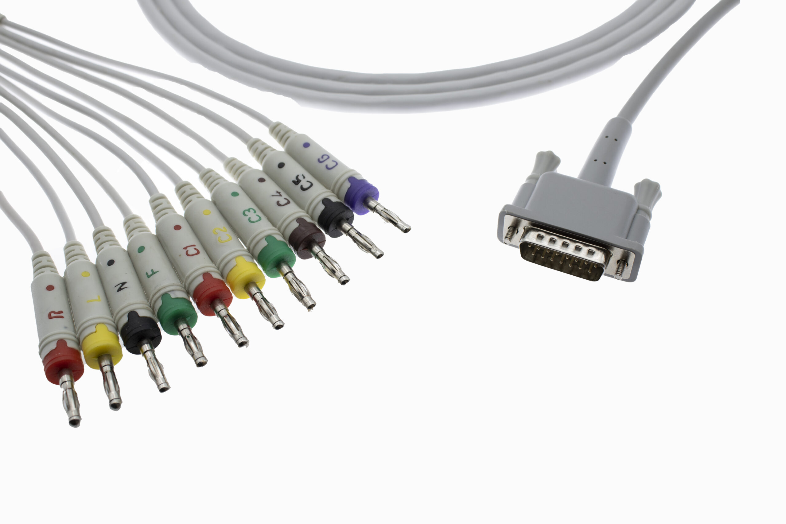 PHILLIPS 10 LEAD ECG PATIENT CABLE – 4 MM BANANA – 22K.R – WIE COMPATIBLE