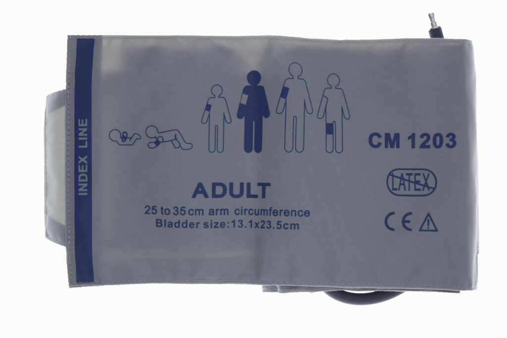 Reusable NIBP Single Hose Cuff Adult 25cm to 35 cm Grey - Image 2