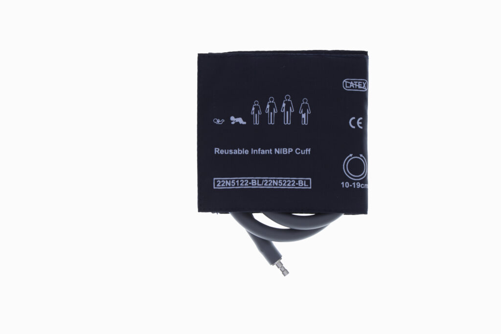 Reusable NIBP Single Hose Cuff Infant 10cm to 19 cm Grey - Image 2